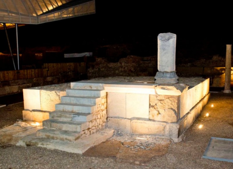 The Roman Forum District museum in the Molinete archaeological park in Cartagena