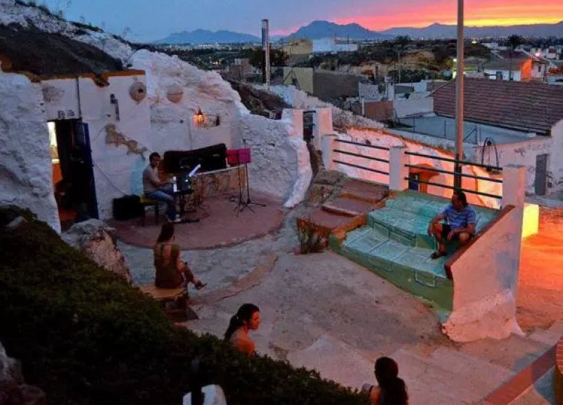 The Cuevas del Rodeo in Rojales, cave houses converted into art studios