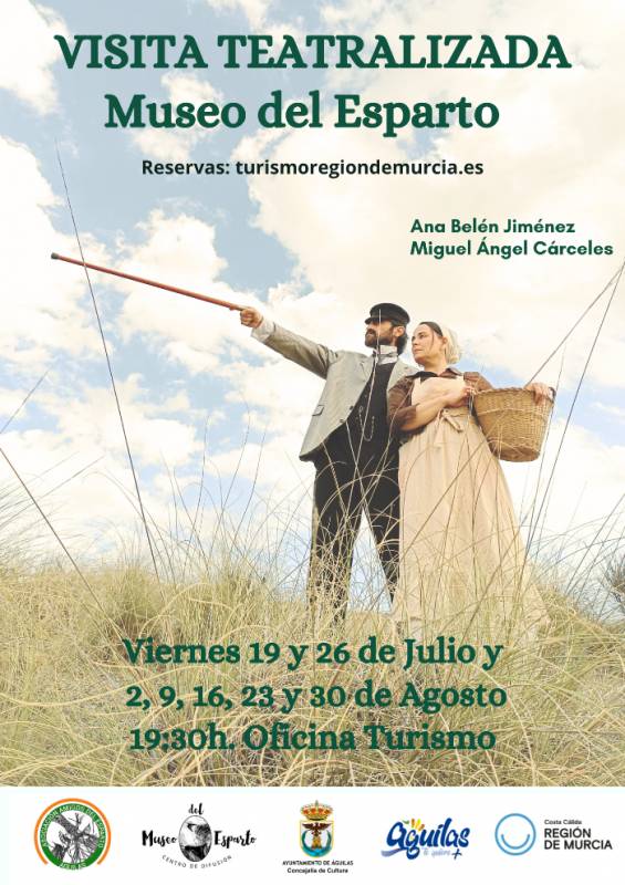 July 19 Free dramatized visit to the esparto grass museum of Aguilas