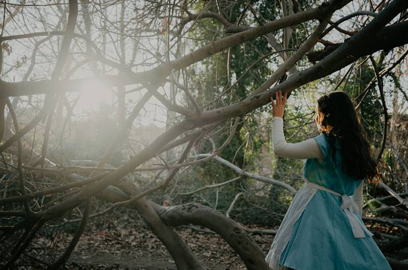 August evenings in Caravaca, Alice in Wonderland in Las Fuentes del Marqués