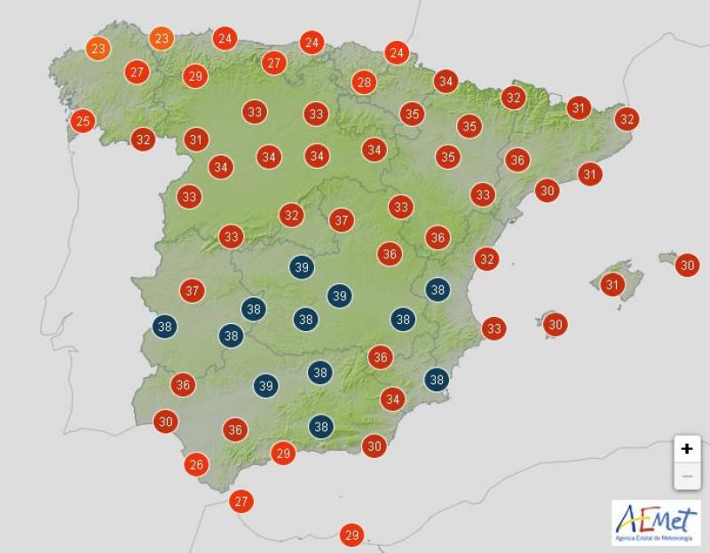 Little let-up in the heat: Spain weather forecast August 5-8