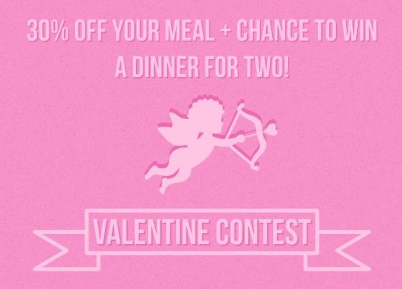 Thai Food Khon Kaen restaurants in Alicante and Torrevieja offer 30% off on Valentine's Day