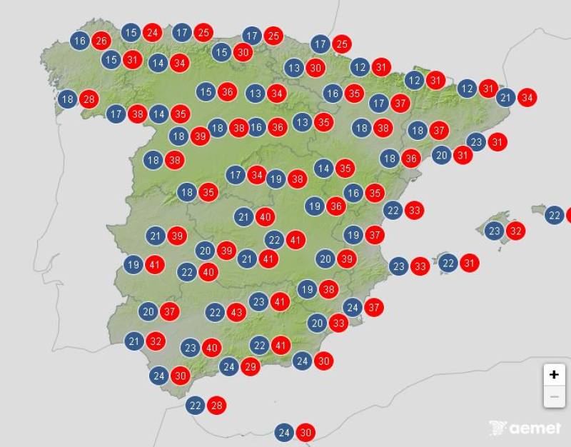 40-degree temperatures make a come-back: Spain weather forecast July 14-17