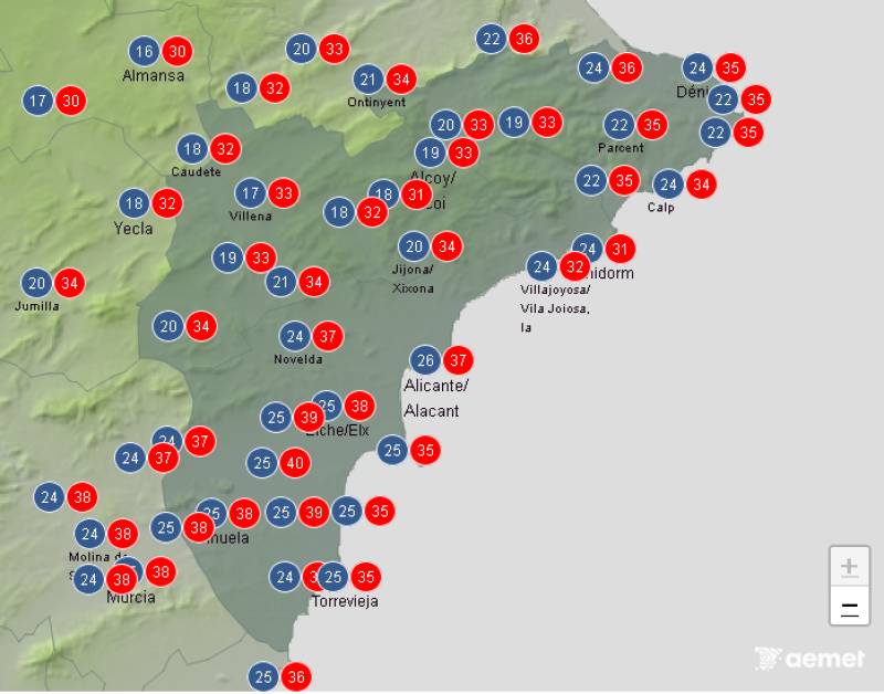 Last heat warning of August: Alicante weekend weather forecast August 28-31