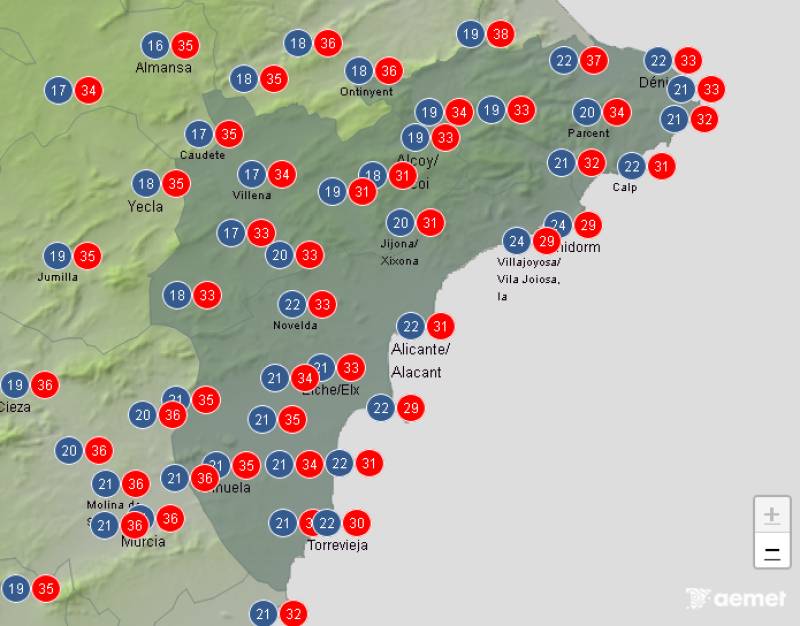 Last heat warning of August: Alicante weekend weather forecast August 28-31