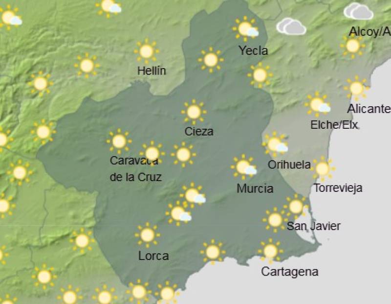 Enjoy October's last hurrah: Murcia weekend weather forecast October 23-26
