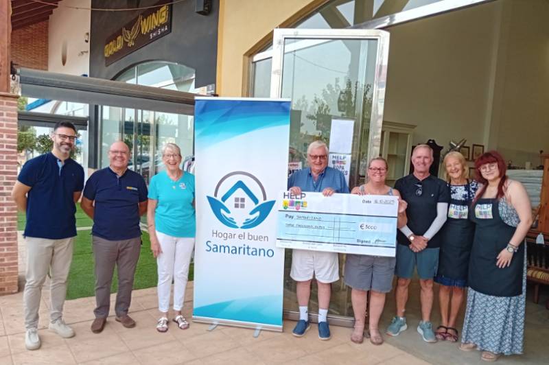 HELP Murcia Mar Menor supports Hogar El Buen Samaritano with generous donation