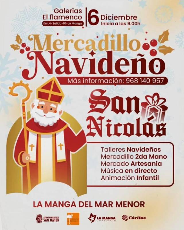 December 6 Christmas market in La Manga del Mar Menor