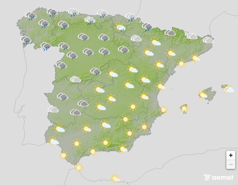 Temperatures climb across Spain: Weather forecast January 8-11