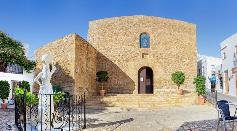 The church of Santa María in Mojácar