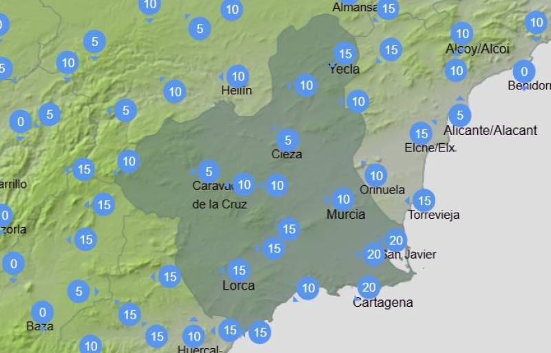 Temperatures in Murcia up to 28 degrees this week: Weather forecast April 6-9