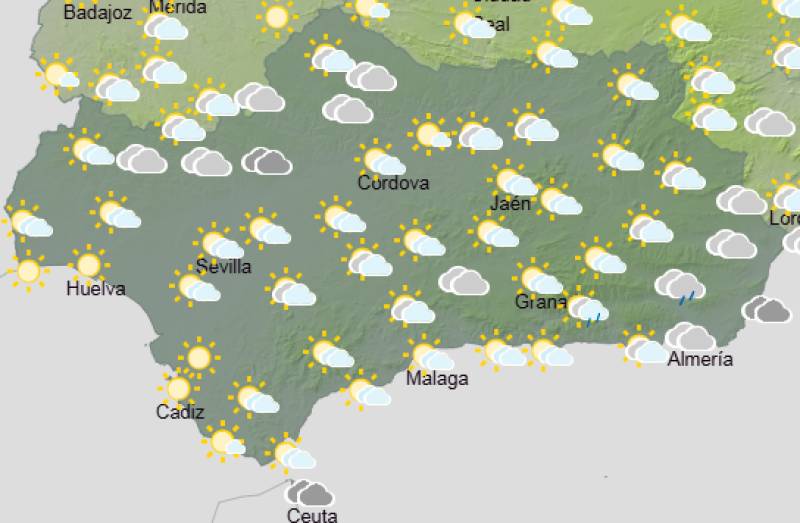 Andalucía weekend weather forecast April 23-26: Hot inland, cloudy spells and coastal breezes