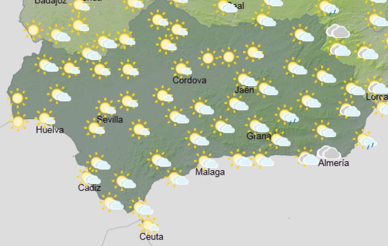 Andalucía weekly weather forecast May 4-7: Mostly dry, warmer and brighter
