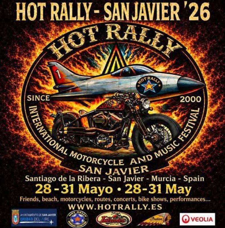 May 28 to 31 Hot Rally motorbike and music event in Santiago de la Ribera