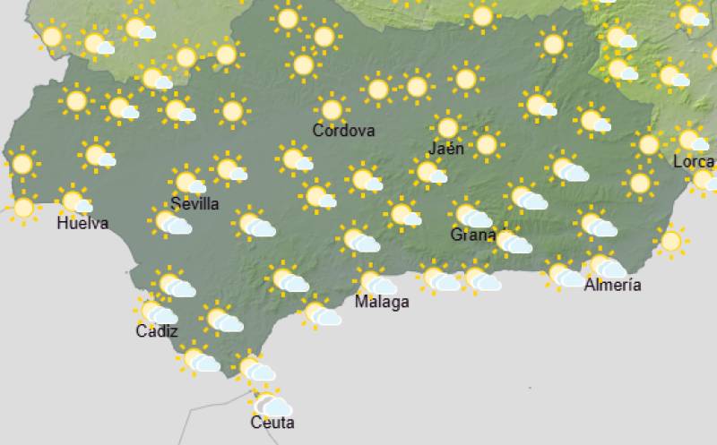 Andalucía weekend weather forecast June 11-14: Heat builds with strong winds and some cloud