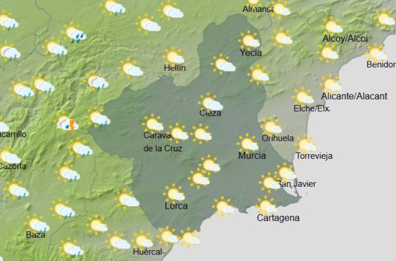 Murcia weekend weather forecast June 11-14: Hot and sunny spell continues