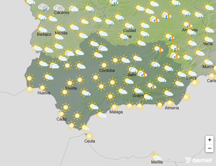 Andalucía weather forecast June 15-18: Temperatures climb steadily over the coming days