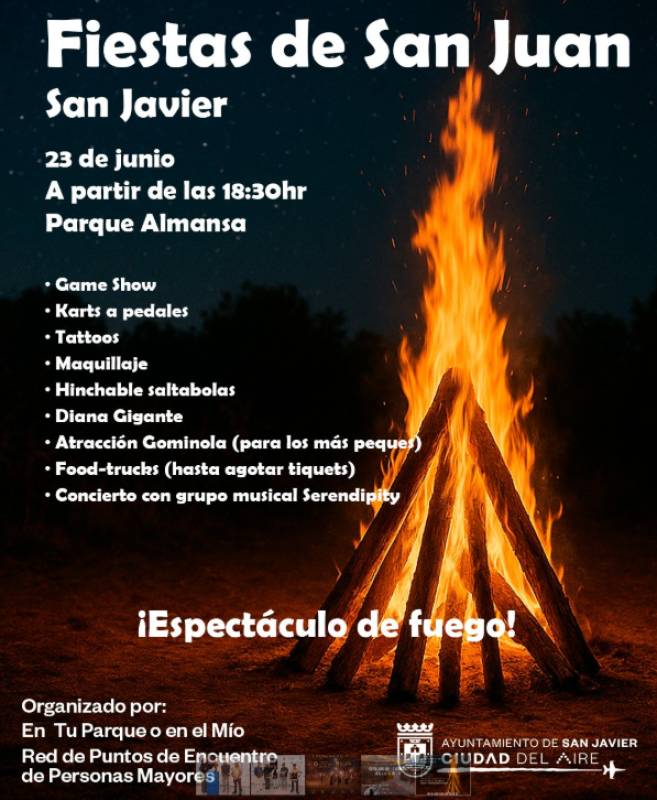 June 23 San Javier, Santiago de la Ribera and La Manga celebrate Noche de San Juan