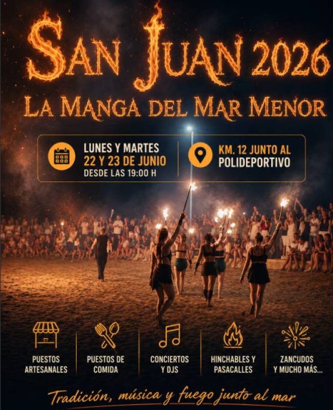 June 23 San Javier, Santiago de la Ribera and La Manga celebrate Noche de San Juan