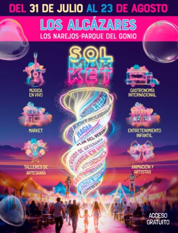 July 31 to August 23 Sol Market in Los Alcázares