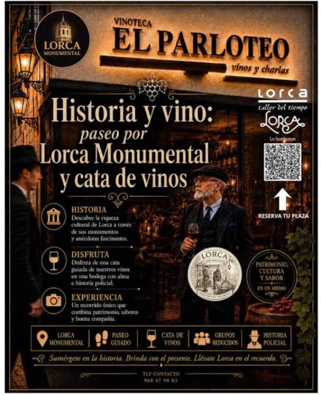 November 28 A history and wine tour in Lorca